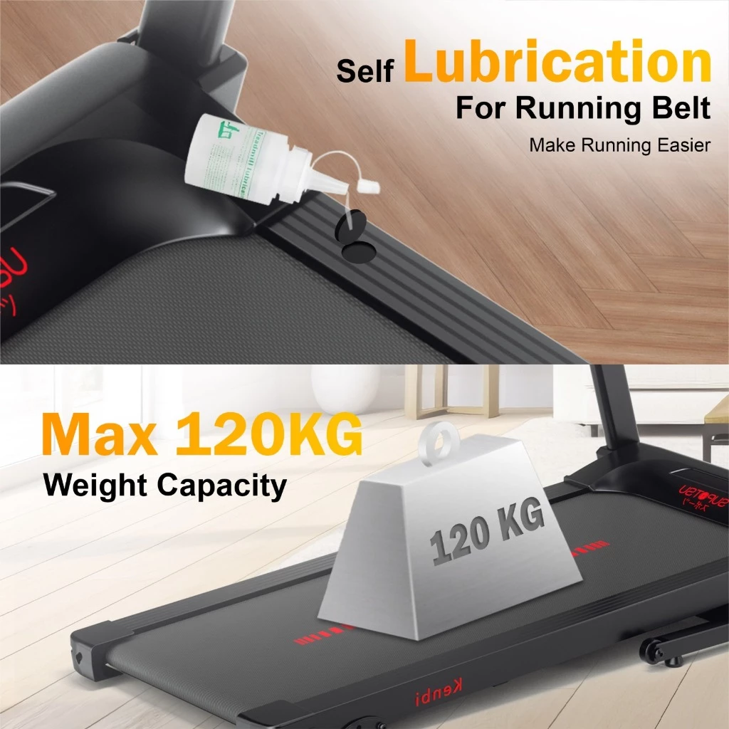 SUPOTSU Kenbi Hitam Treadmill Listrik Gambar produk 2