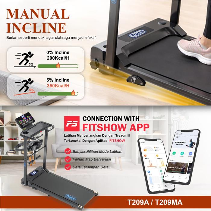TWEN T209A Treadmil Listrik Gambar produk 4