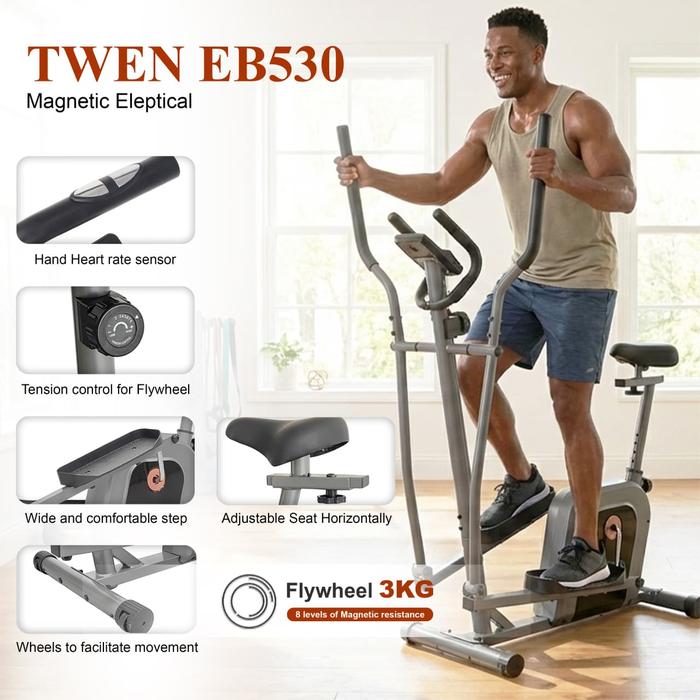 TWEN MB520 Alat Fitness Sepeda Statis Magnetic Bike Gambar produk 2