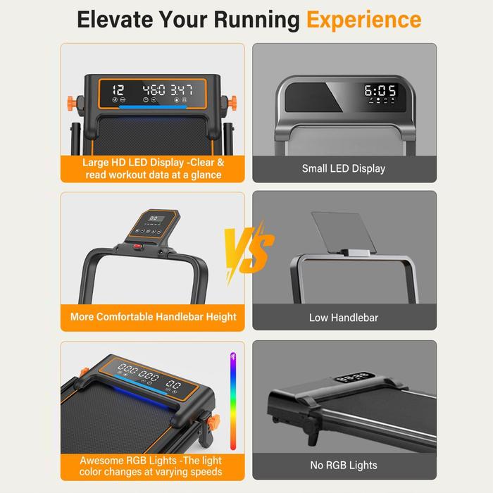 SUPOTSU Seishin Black Treadmill Listrik Gambar produk 8