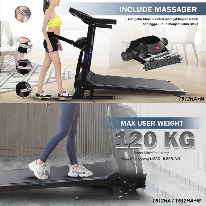 TWEN T510MTANew Treadmill Listrik Multifungsi Gambar produk 7