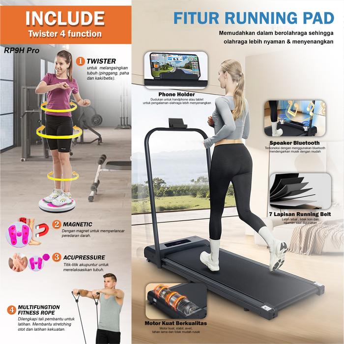 TWEN RP9New Running Pad Treadmill Listrik Gambar produk 4