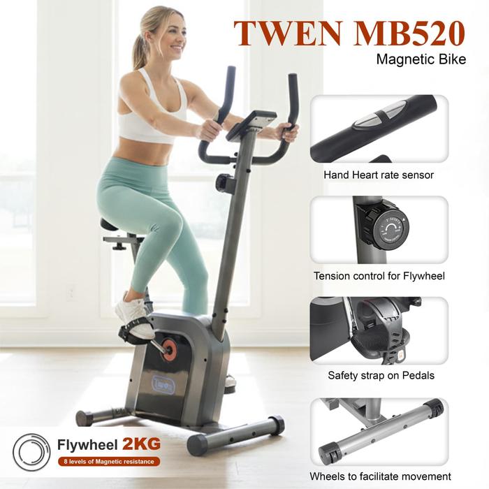 TWEN MB520 Alat Fitness Sepeda Statis Magnetic Bike Gambar produk 3
