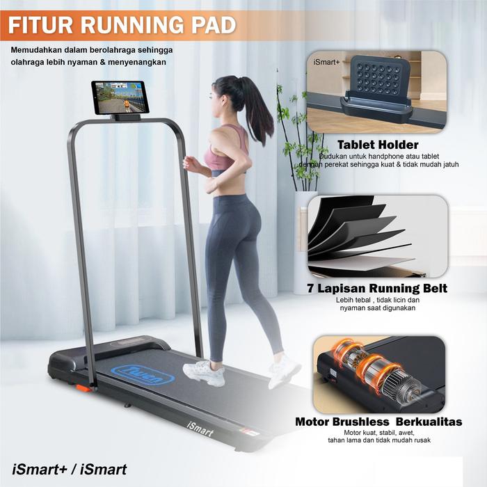 TWEN Ismart+ Running Pad Treadmill Listrik Gambar produk 5