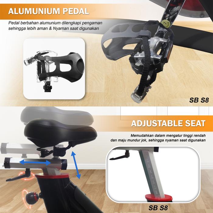 Twen CSB S8 Spin Bike Gambar produk 3