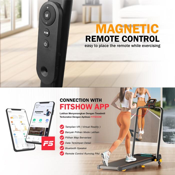 SUPOTSU Seishin Silver Treadmill Listrik Gambar produk 3