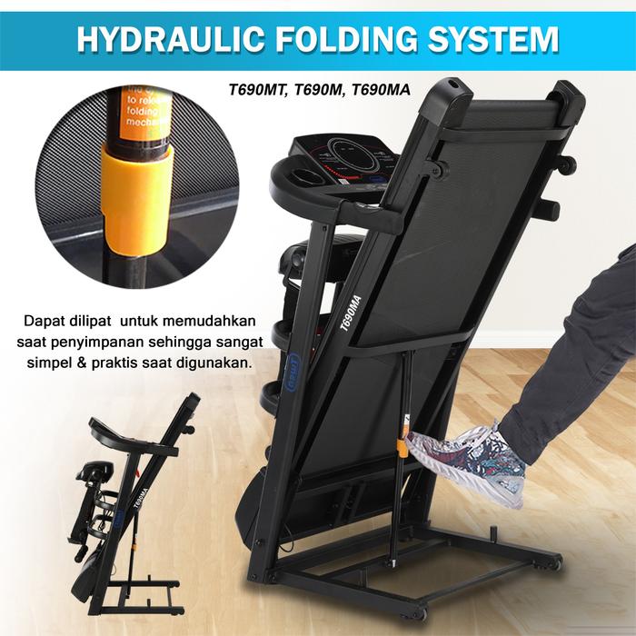 TWEN T690M Treadmill Listrik Multifungsi Gambar produk 3