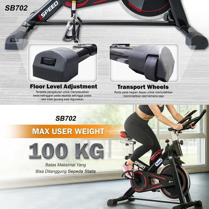 Twen SB702 + App Spinning Bike Gambar produk 2