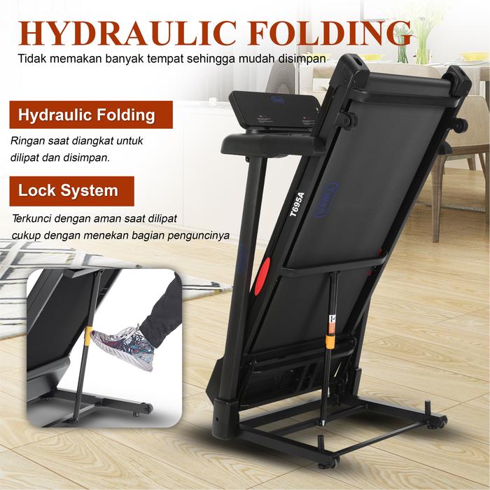 TWEN T695MT Treadmill Listrik Multifungsi Gambar produk 5