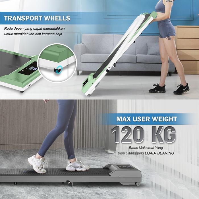TWEN RP9HPro Pink Running Pad Treadmill Listrik Gambar produk 5
