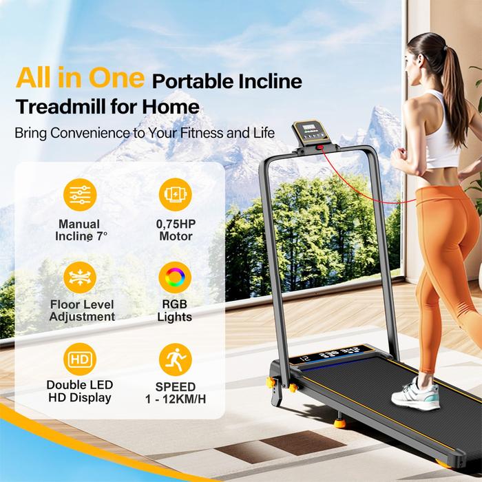 SUPOTSU Seishin Silver Treadmill Listrik Gambar produk 7