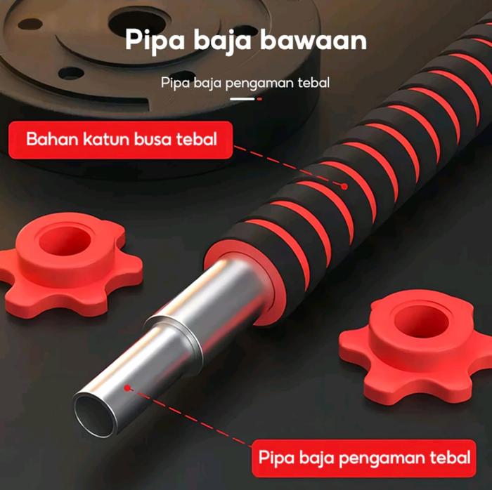 TWEN Dumbbell Set 20kg Kettlebell Gambar produk 4