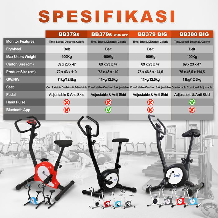 Twen BB380BIG Silver Belt Bike New Gambar produk 5