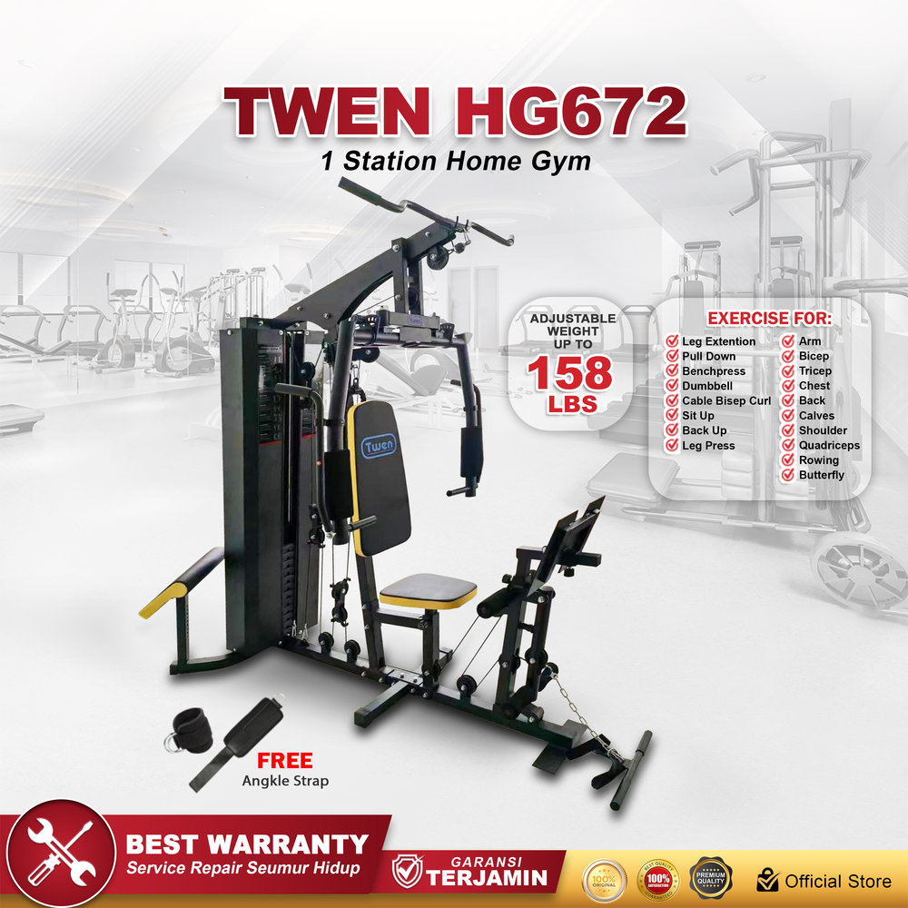 TWEN HG572 Alat Fitness Home Gym 1 Sisi