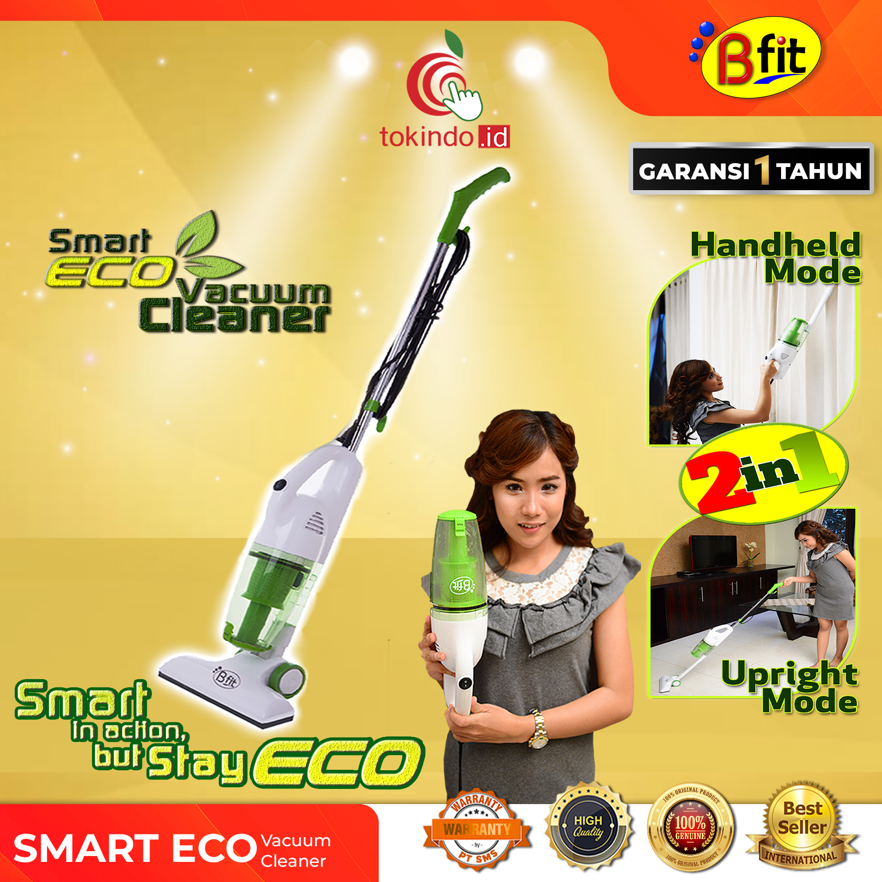 Bfit 2in1 Smart Eco Vacuum Cleaner 