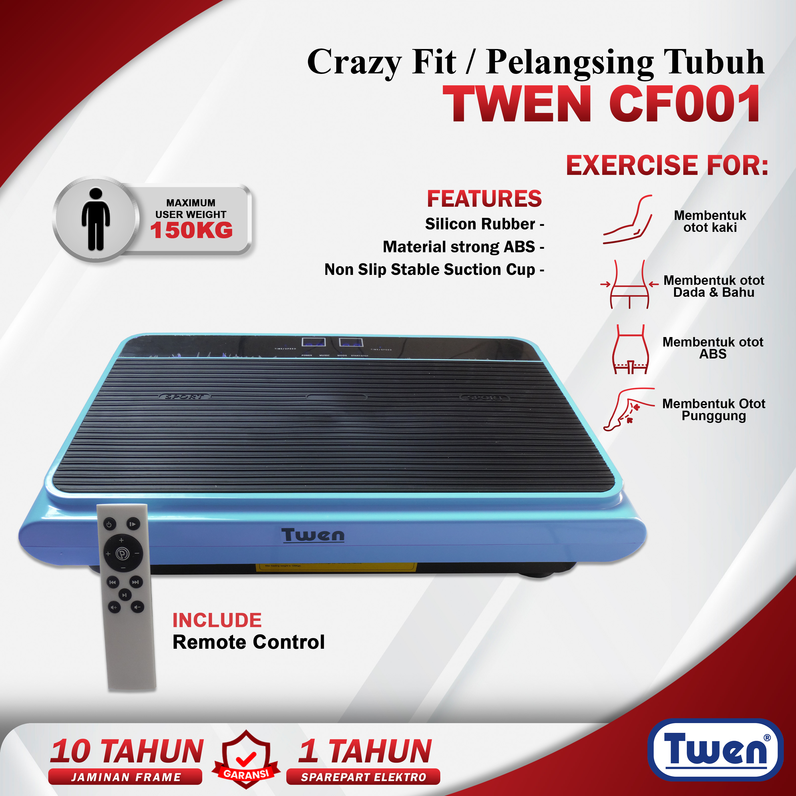 Crazy Fit Twen CF001 Biru/ Crazy Fit Pembakar Lemak