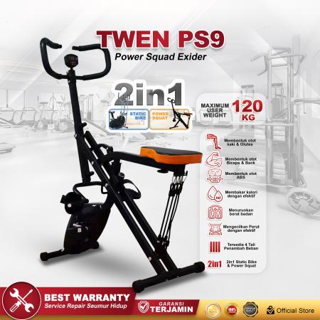 Twen PS9 Power Squad 2 in 1 Sepeda Statis