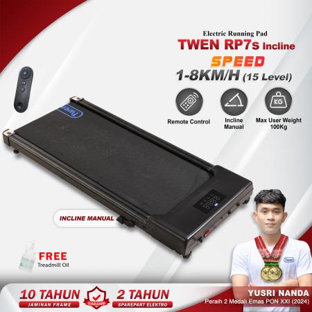 TWEN RP7s+Incline Running Pad Treadmill Listrik