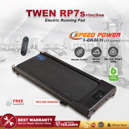 TWEN RP7s+Incline Running Pad Treadmill Listrik
