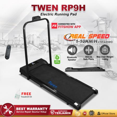 TWEN RP9H Hitam Running Pad Treadmill Listrik