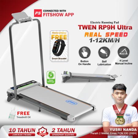 TWEN RP9H Ultra Silver Running Pad Treadmill Listrik
