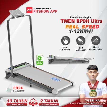 TWEN RP9H Ultra+ Silver Running Pad Treadmill Listrik