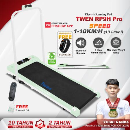 TWEN RP9HPro Green Running Pad Treadmill Listrik