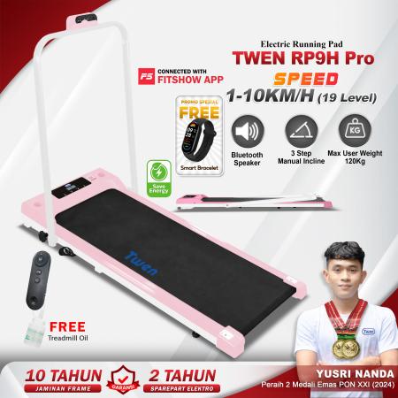 TWEN RP9HPro Pink Running Pad Treadmill Listrik