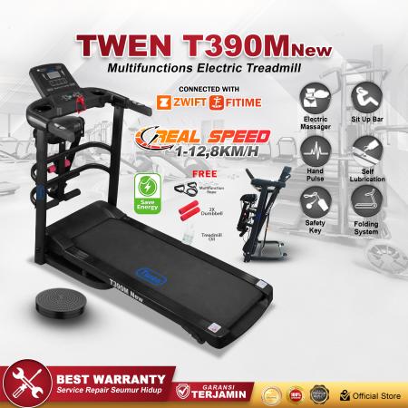 TWEN T390M New Treadmil Listrik Multifungsi