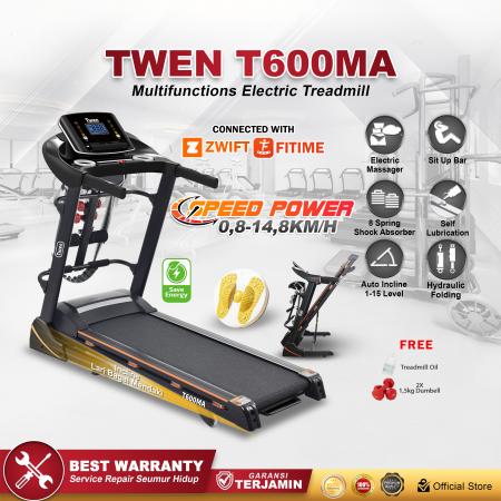 TWEN T600MA Treadmill Listrik Multifungsi