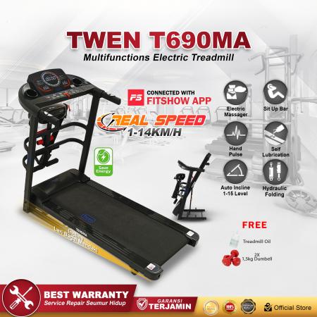 TWEN T690MA Treadmill Listrik Multifungsi