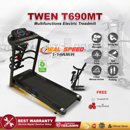 TWEN T690(MT) Treadmill Listrik Multifungsi