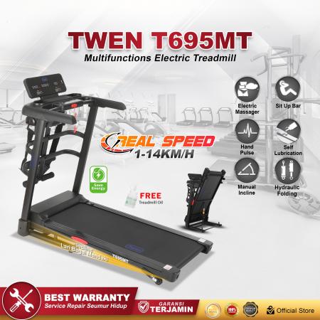TWEN T695(MT) Treadmill Listrik Multifungsi