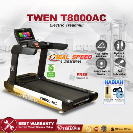 TWEN T8000AC Putih Treadmill Listrik Commercial